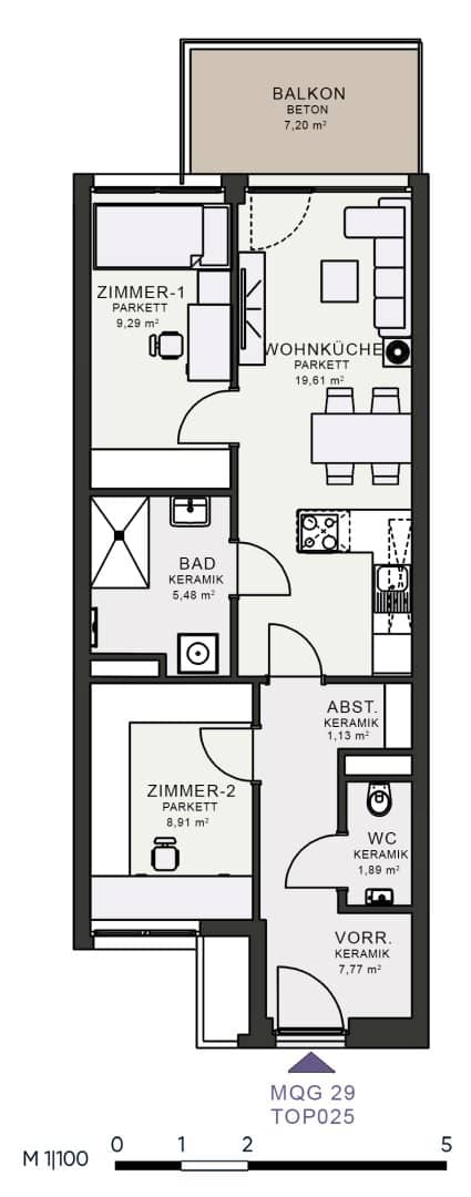 Modern living in the new build first occupancy in MQG