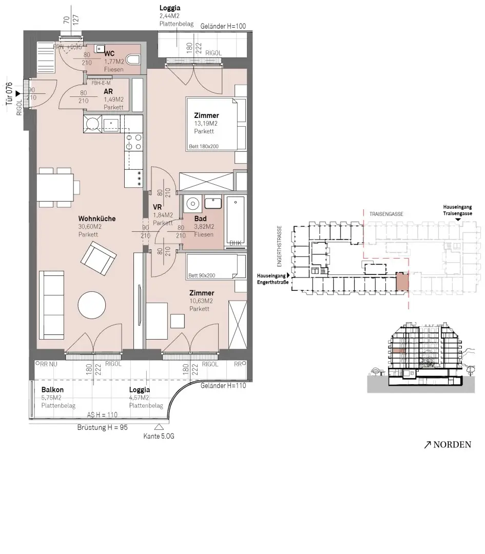 Commission free modern living on the Danube riverfront with Danube view