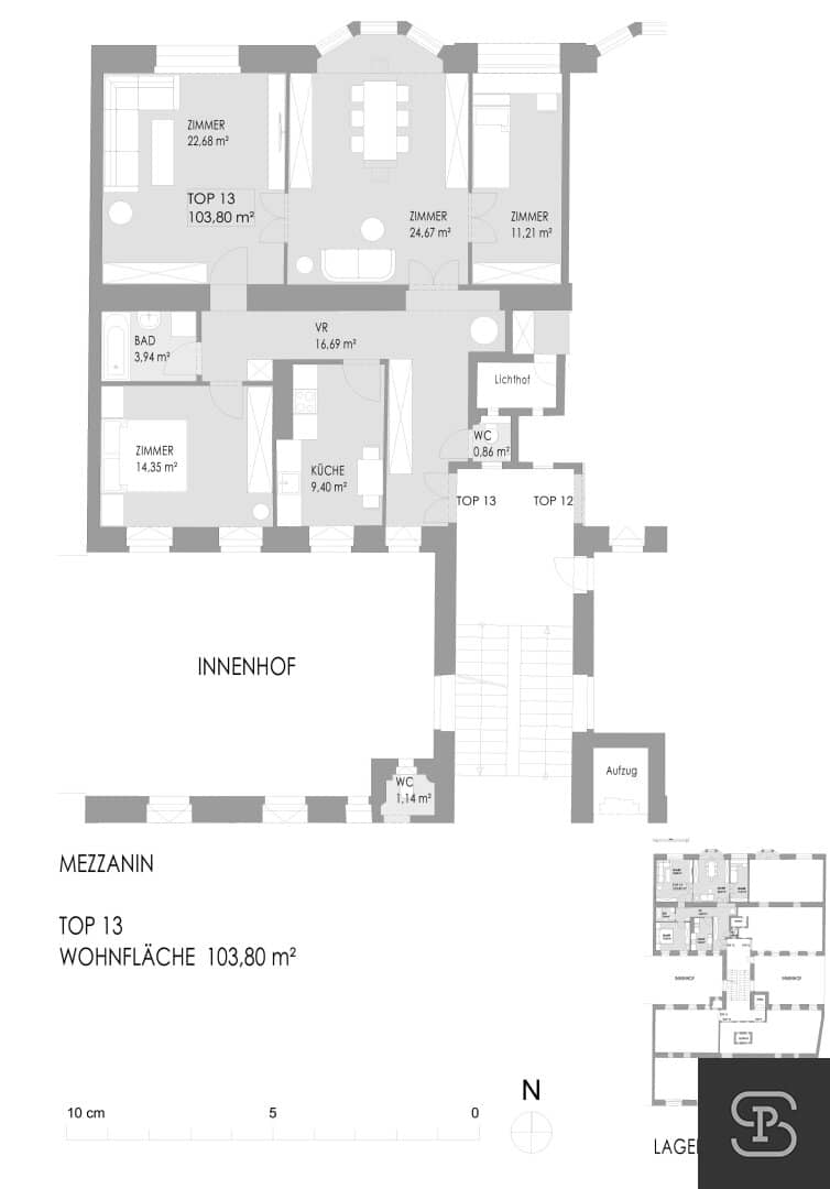 Sommer-Aktion: Wunderschönes 104m² Eigentum mit 4 Zimmern im revitalisierten Altbau - 1030 Wien