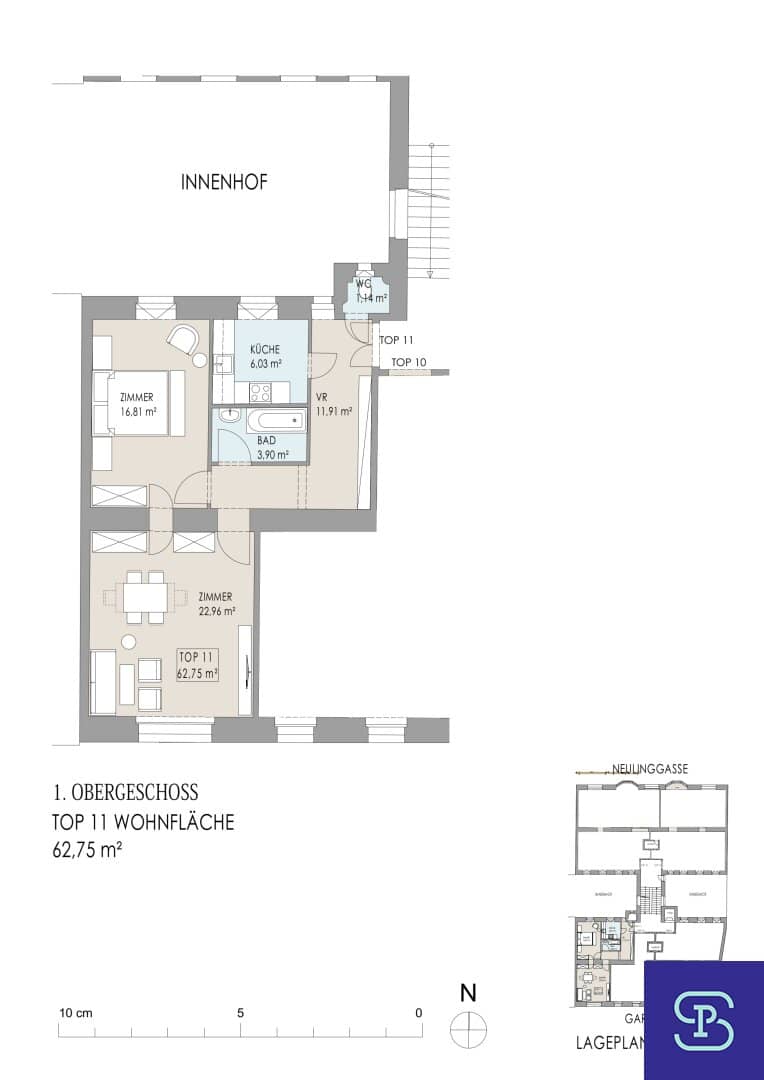 Sommer-Aktion: Elegante 63m² Wohnung im revitalisierten Altbau - 1030 Wien