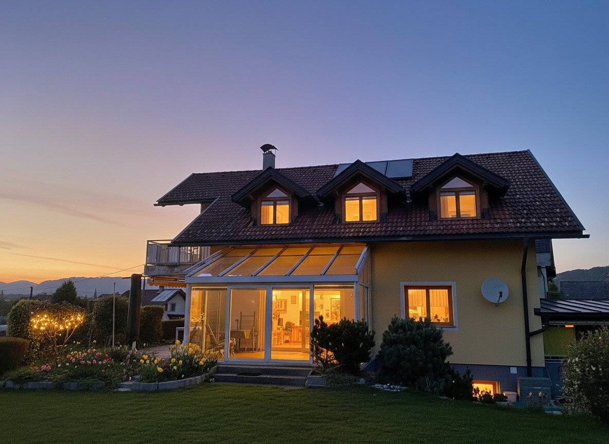 Idyllisches Familienrefugium: Gepflegtes Wohnhaus mit Traumgarten und atemberaubender Aussicht