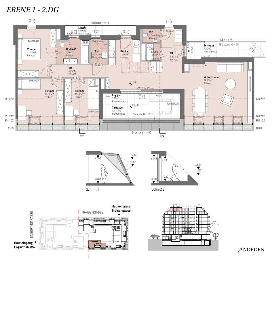 Commission free modern living on the Danube riverbank with Danube view