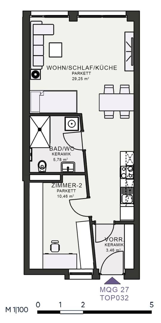 Modernes Wohnen im Neubau – Erstbezug im MQG