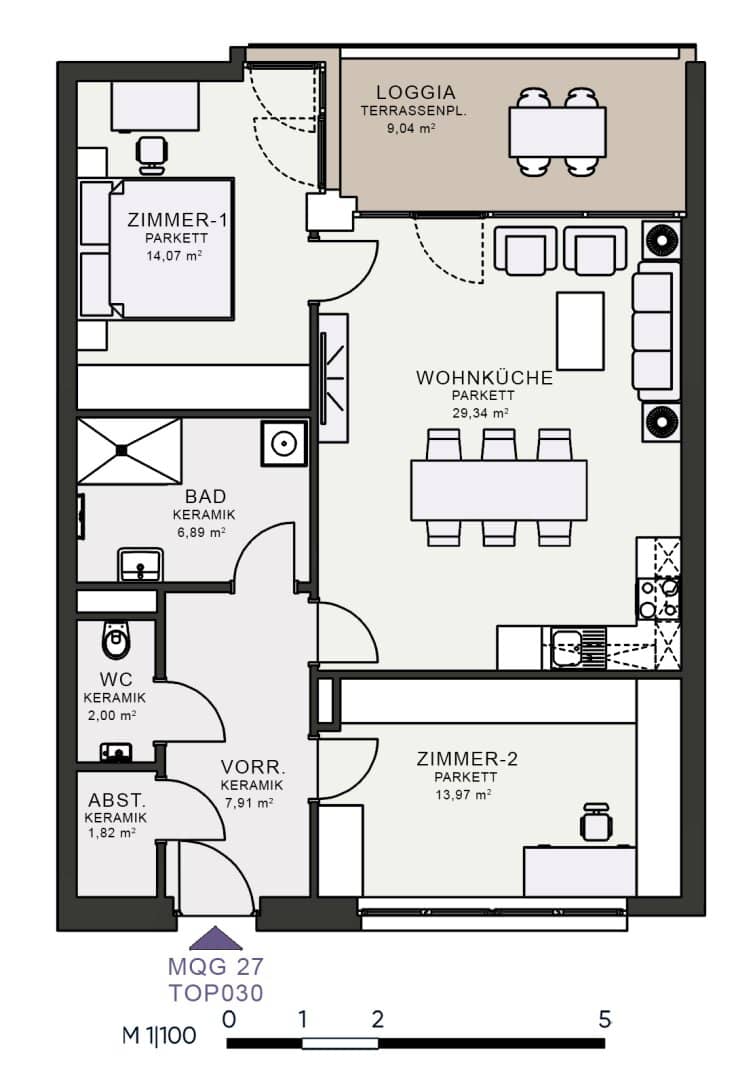 Modern living in the new build first occupancy at MQG