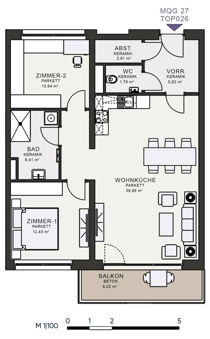 Modern living in the new building first occupancy in the MQG