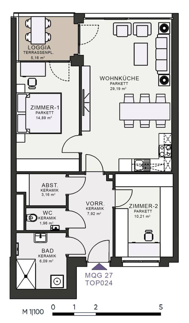 Modern living in the new building first occupancy at MQG