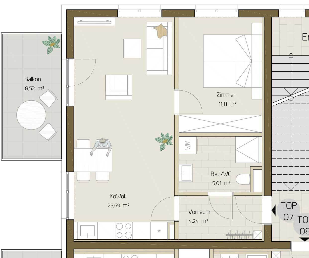 SÜDBLICK Eggenberg - Traumwohnung mit Westbalkon zum Erstbezug