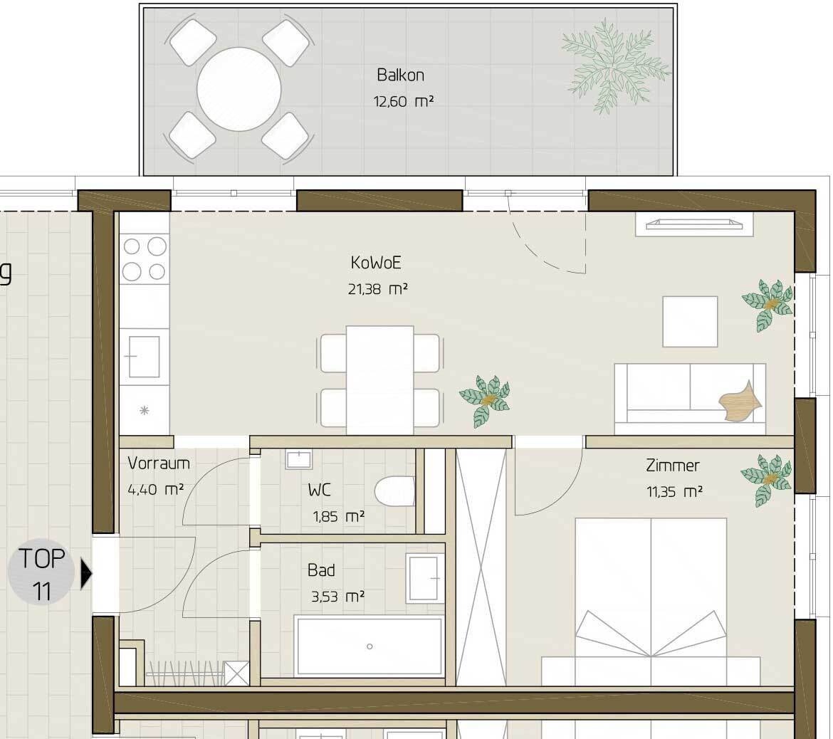 ERSTBEZUG - Exklusive 2-Zimmer-Wohnung in Eggenberg