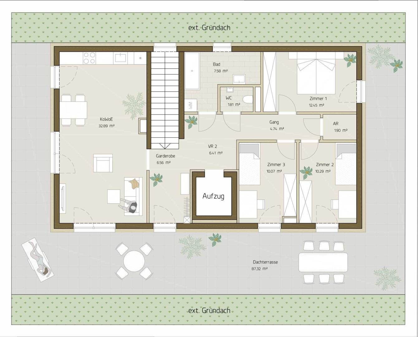 Exklusives Penthouse mit umlaufender Dachterrasse am Fuße des Plabutsch - SÜDBLICK Eggenberg