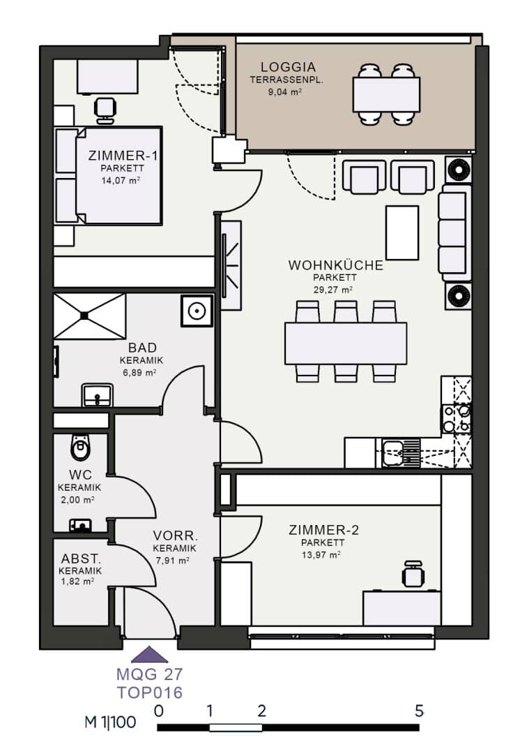 Modern living in the new building first occupancy in MQG