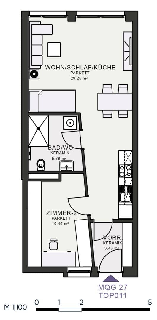 Modernes Wohnen im Neubau – Erstbezug im MQG