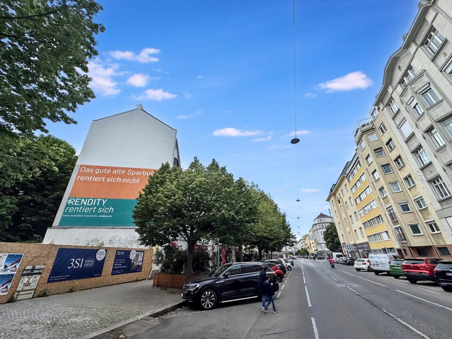 Advertising space approx. 9x13 m in a busy location