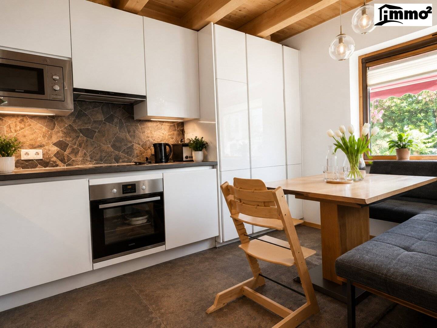 Homey feel instead of apartment 95 m² Maisonette with terrace garden, roof terrace and 2 underground parking spaces included