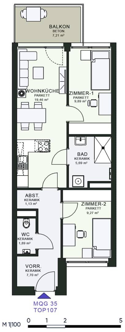 Modern living in the new building first occupancy at MQG