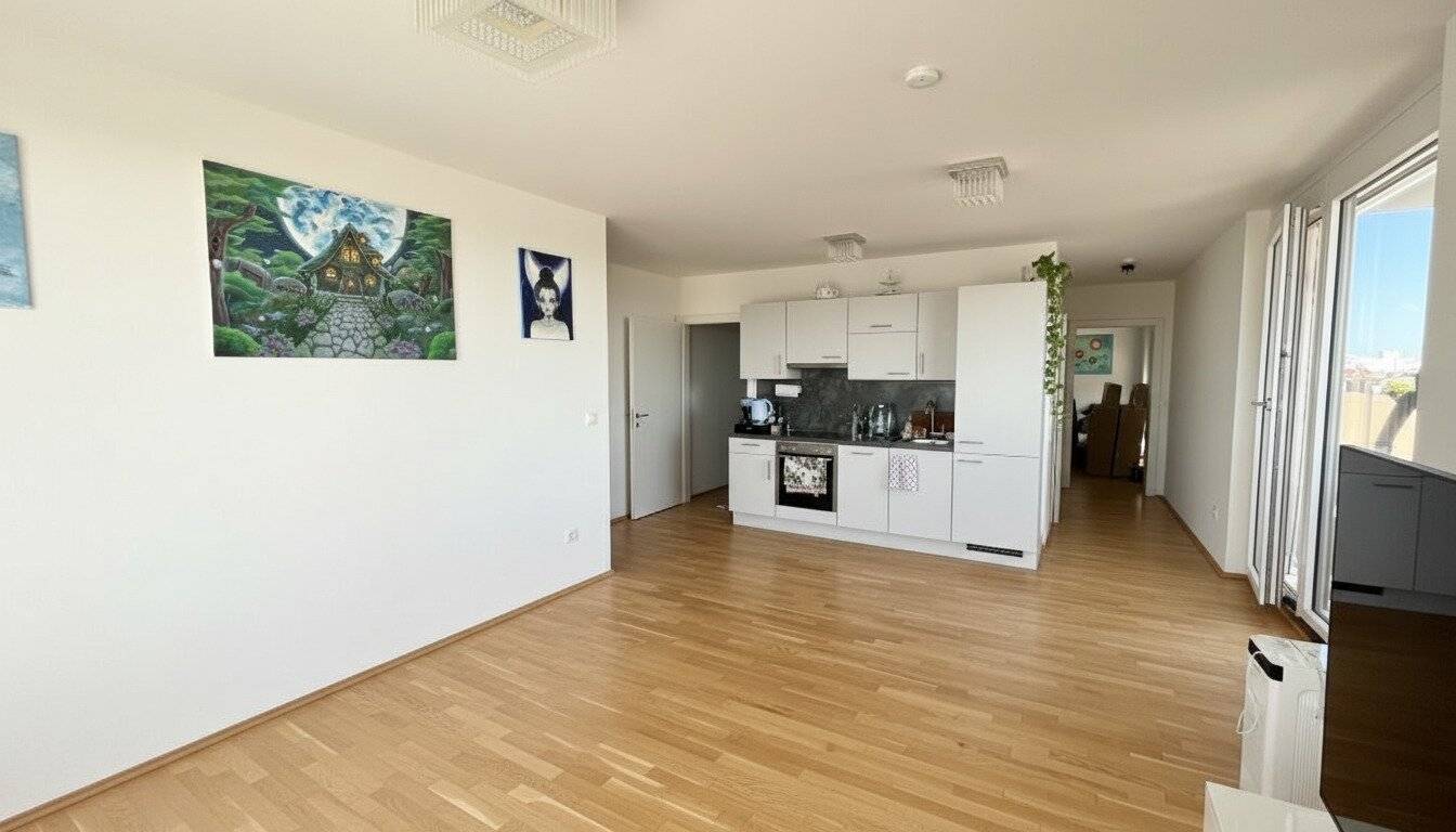 Modern two room apartment with large balcony near U1 (commission free)