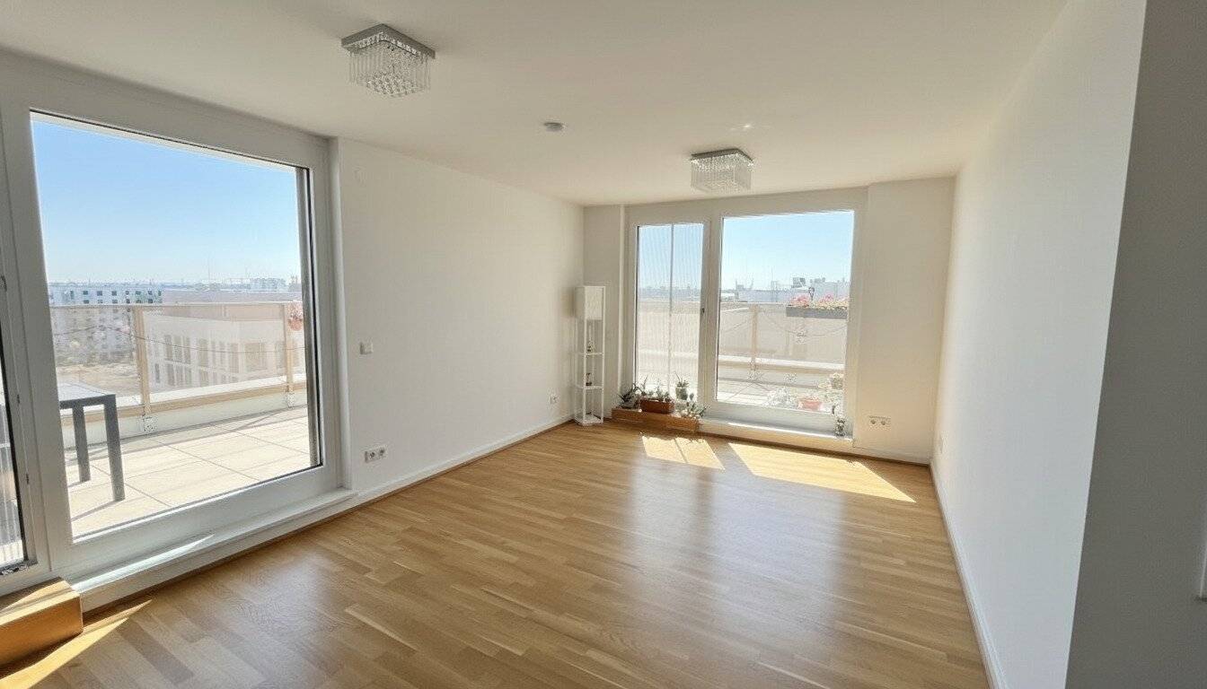 Modern two room apartment with large balcony near U1 (commission free)