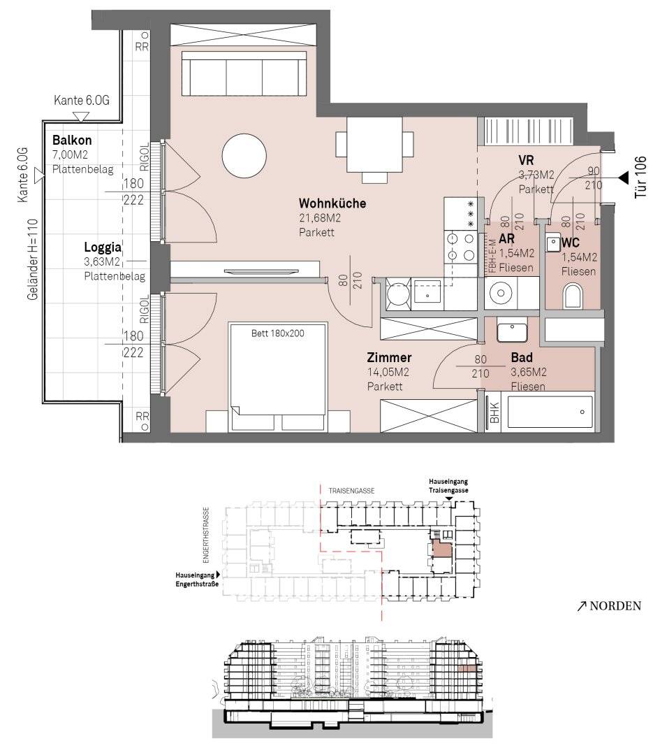 Commission free modern living on the Danube riverside with Danube view