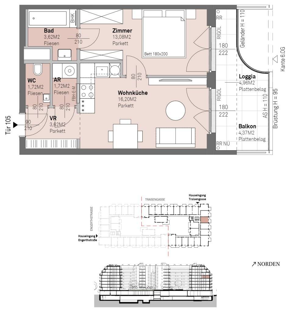 Provision free modern living on the Danube riverbank with Danube view