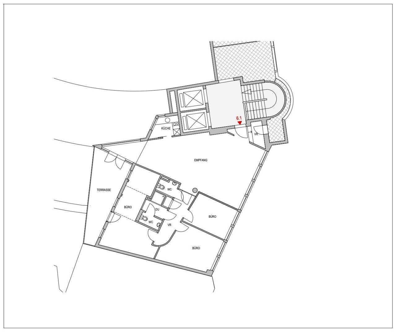 127 m² Bürofläche mit Terrasse im Pharos Haus - Nähe Praterstern