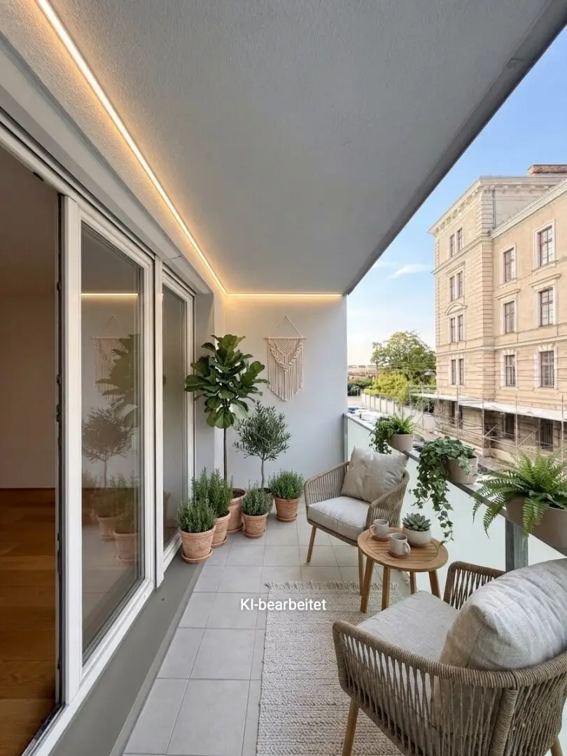 Attractive two room apartment with loggia in the 16th district for sale
