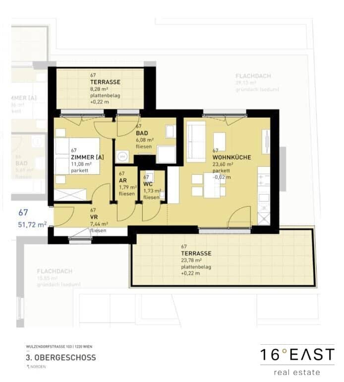 New construction project || 2-room apartment with large private garden &amp; terrace ||