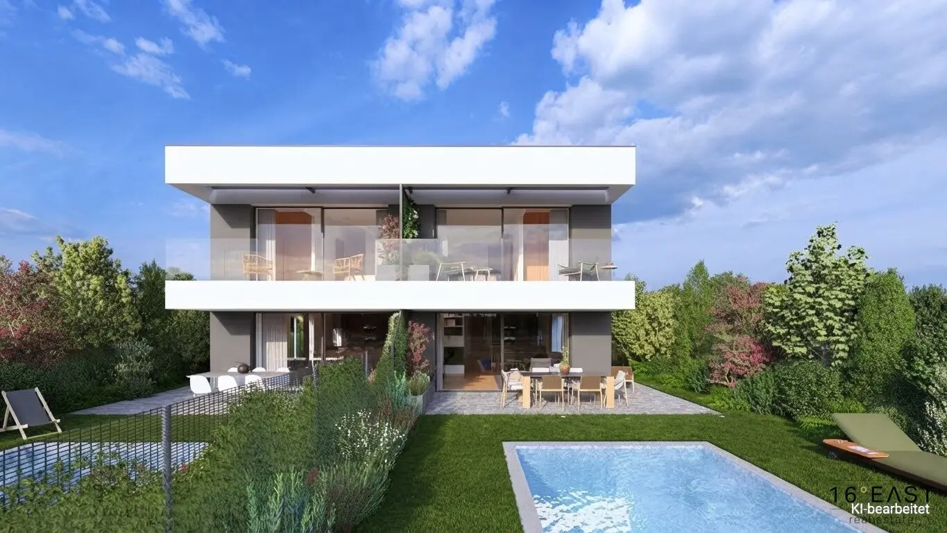 Modern living in Hennersdorf near Vienna, comfortable semi-detached houses with inviting outdoor spaces and a large cellar