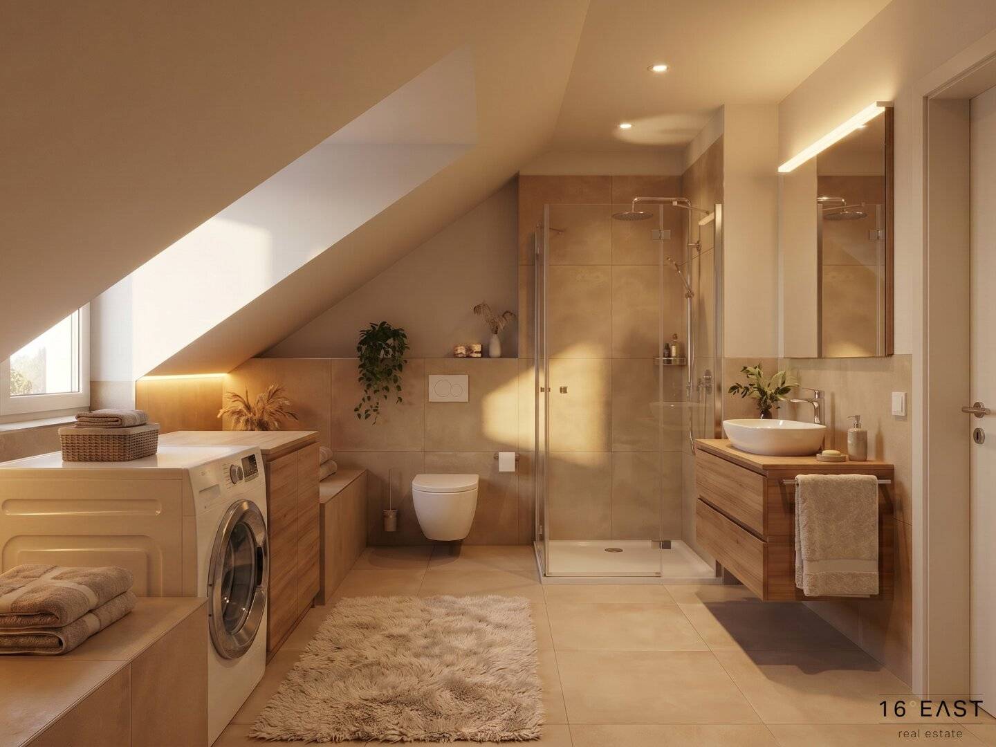 3 room attic with large terrace commission free for buyers