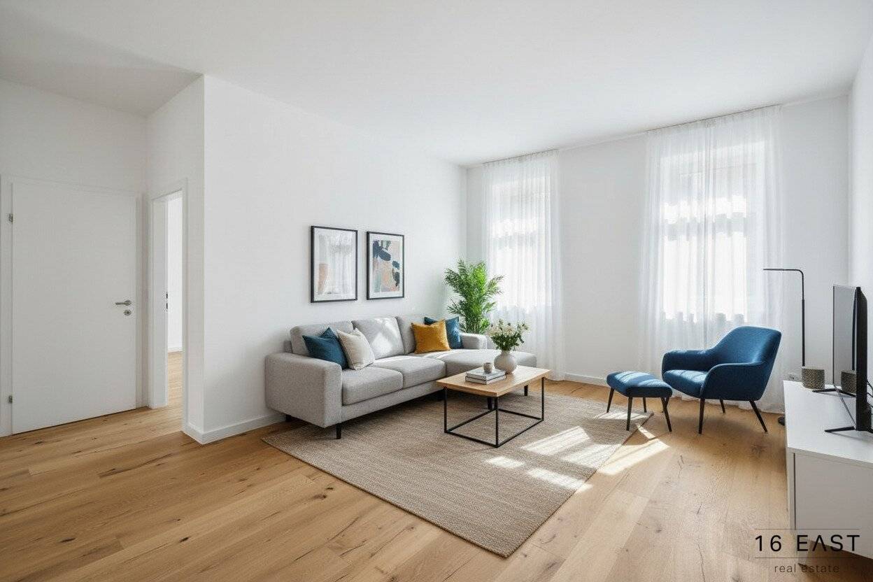 Bright 3 room old building apartment, south facing, perfect room layout