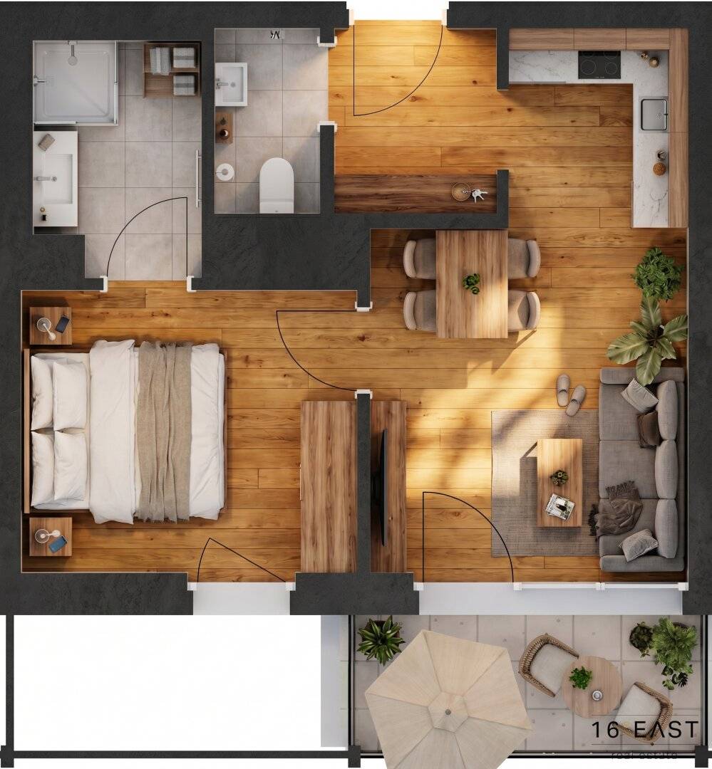 2-Zimmer-Neubau mit Balkon | unter € 230.000 | provisionsfrei für Käufer