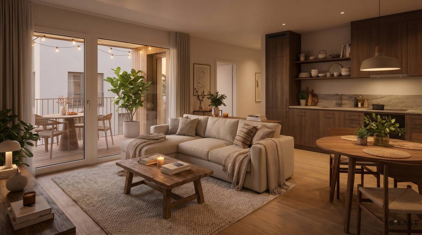 Two room new build with a large balcony | commission free for buyers