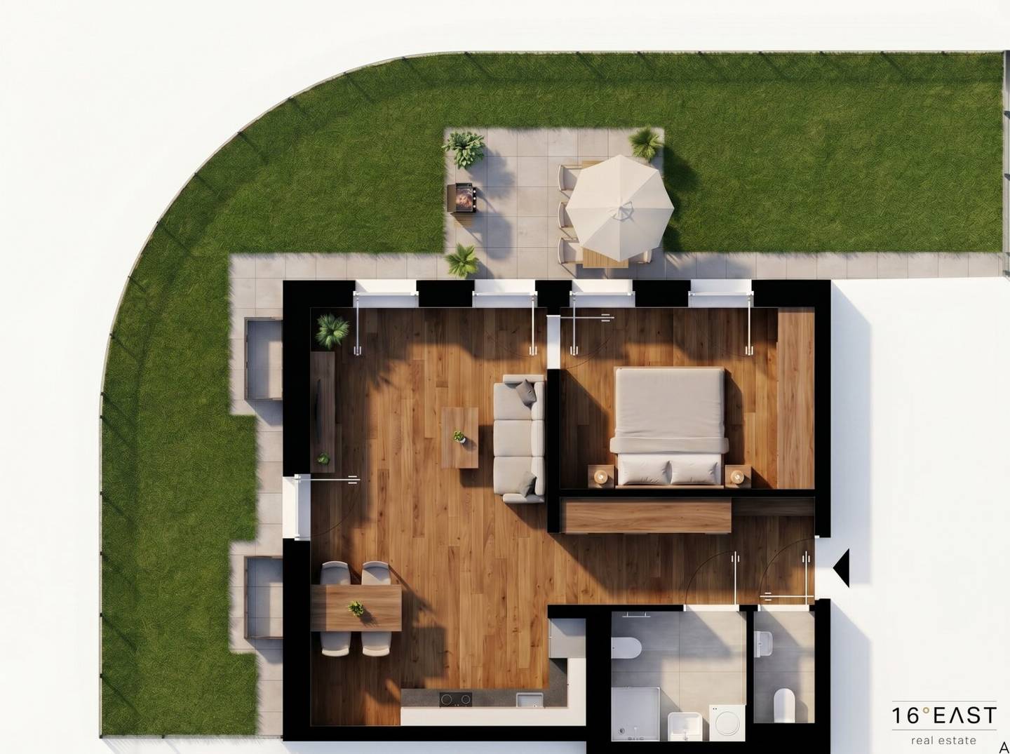 2 room new build with garden and terrace | commission free for buyers, 2 room new build with garden and terrace | commission free for buyers