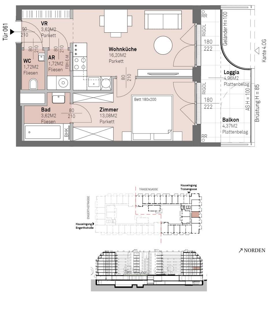 Provision-free - Modern living on the Danube riverside with Danube view!