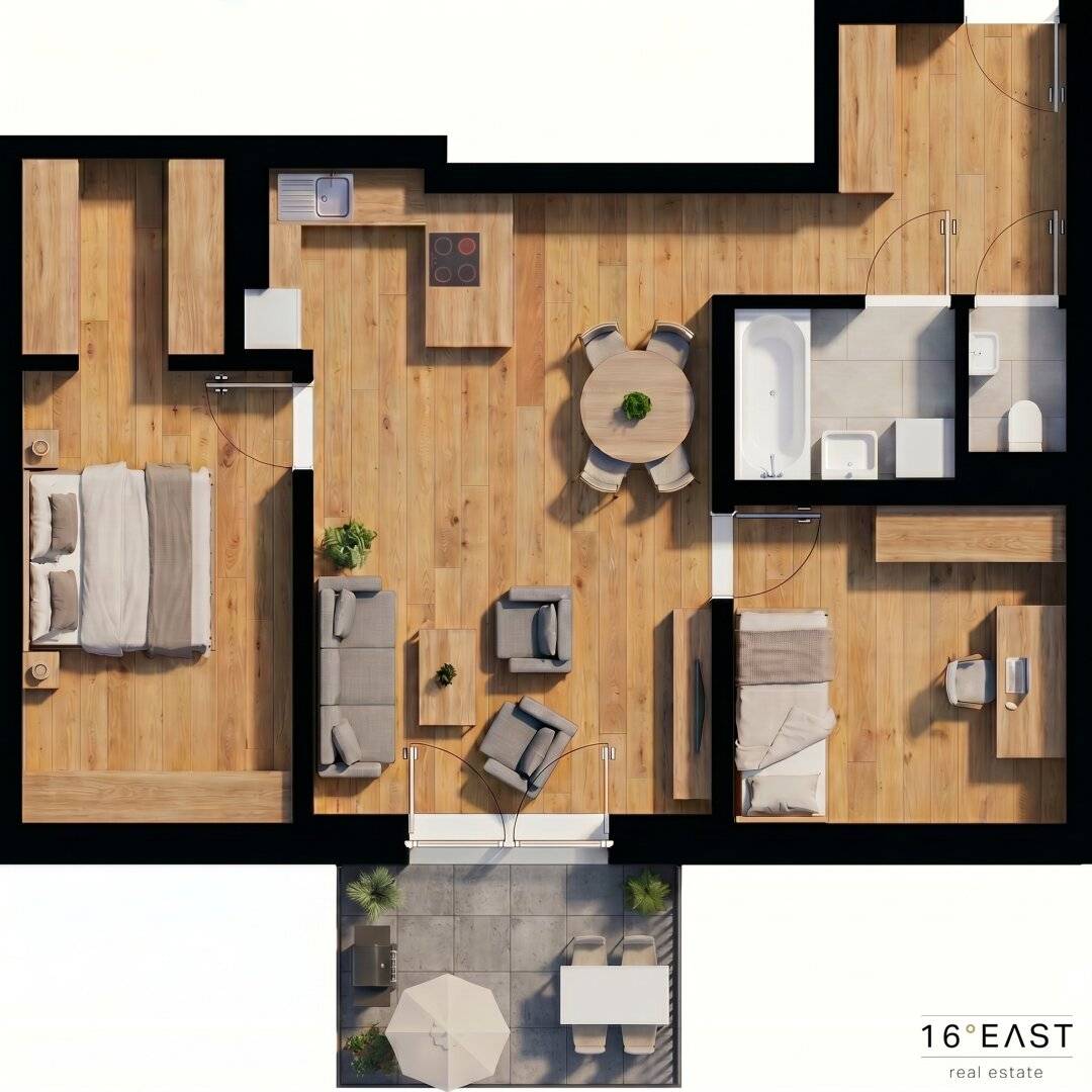 3 room new build with balcony | approx. 72 m² living space
