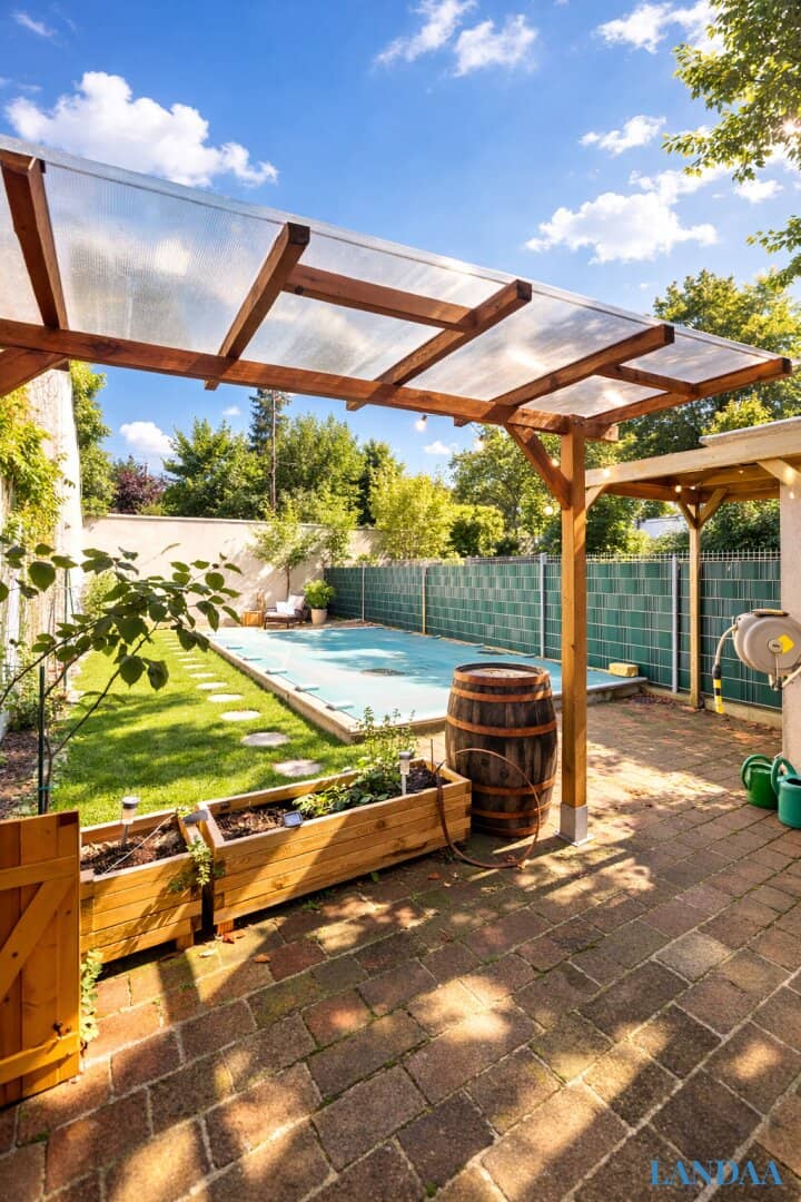 4-room garden apartment with pool near Schloss Hetzendorf