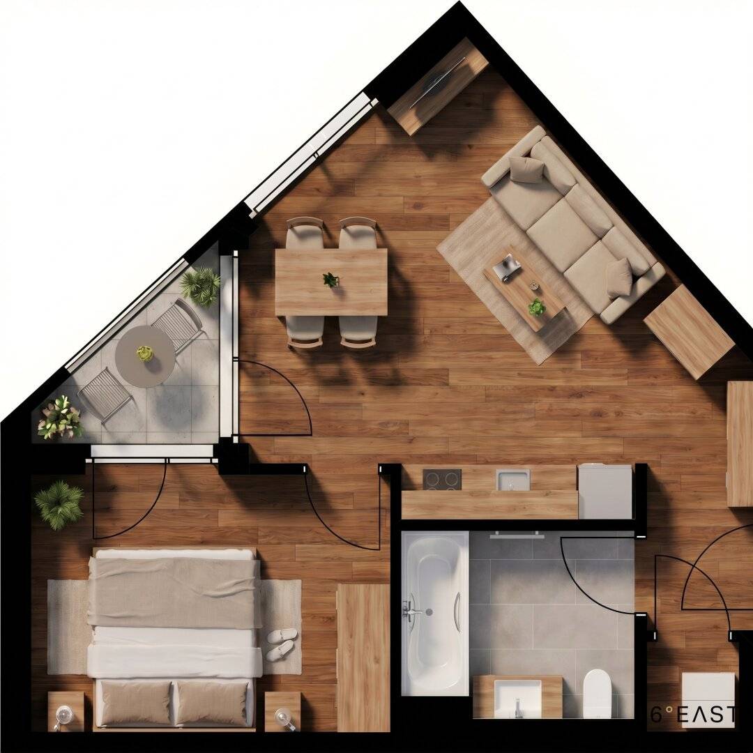 2-Zimmer-Neubau mit Loggia | unter € 250.000
