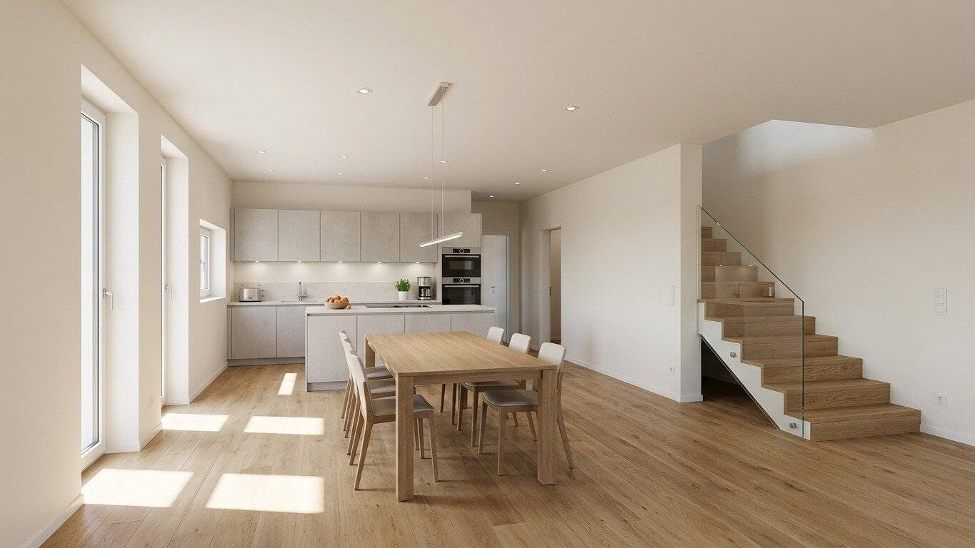 Modern semi detached house in Kottingbrunn, two first occupancy units