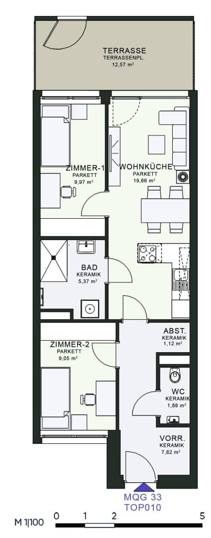 Modernes Wohnen im Neubau – Erstbezug im MQG