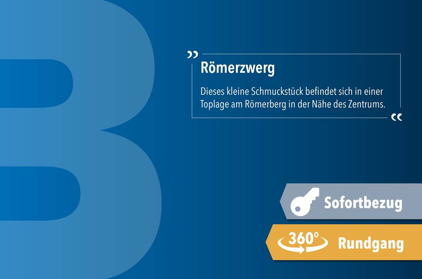 Römerzwerg | Immediate move-in with kitchen