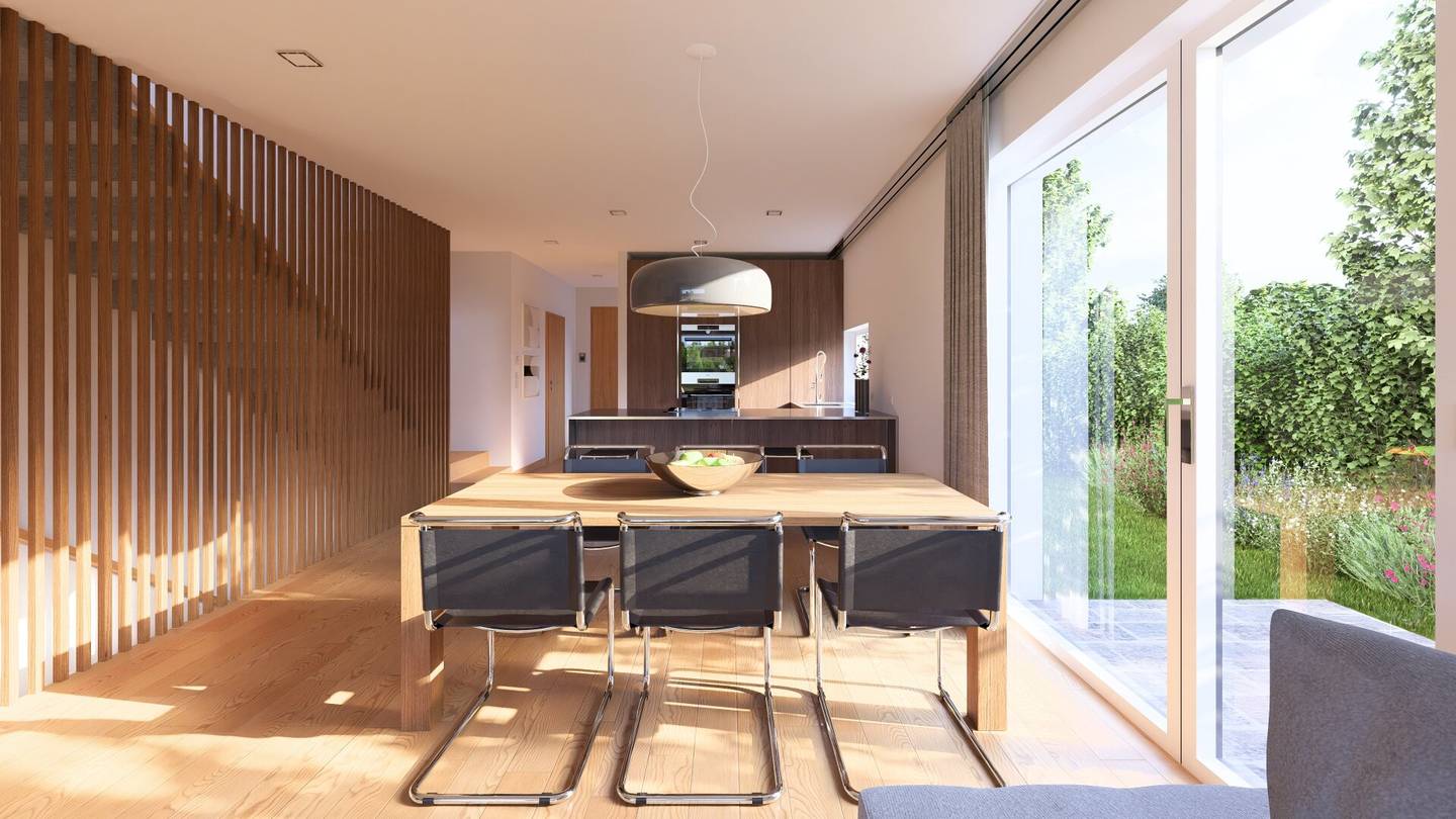 Modern living in Hennersdorf near Vienna Comfortable semi detached houses with inviting outdoor spaces and a large basement