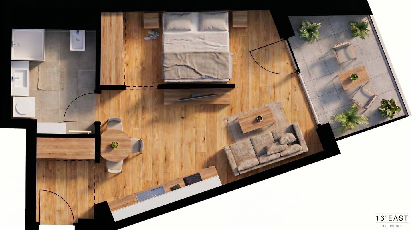 1-Zimmer-Neubau mit Loggia | provisionsfrei für Käufer