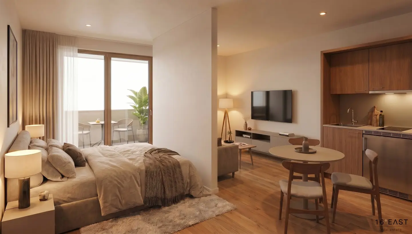One room new build with loggia | commission-free for buyers