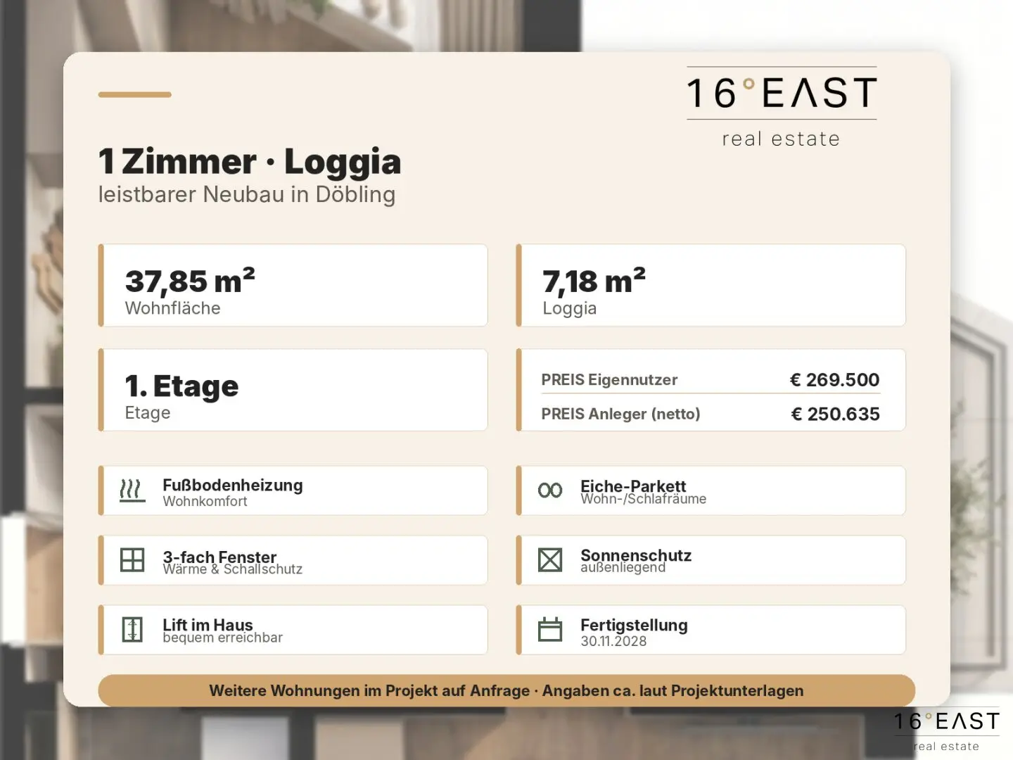 One room new build with loggia | commission-free for buyers