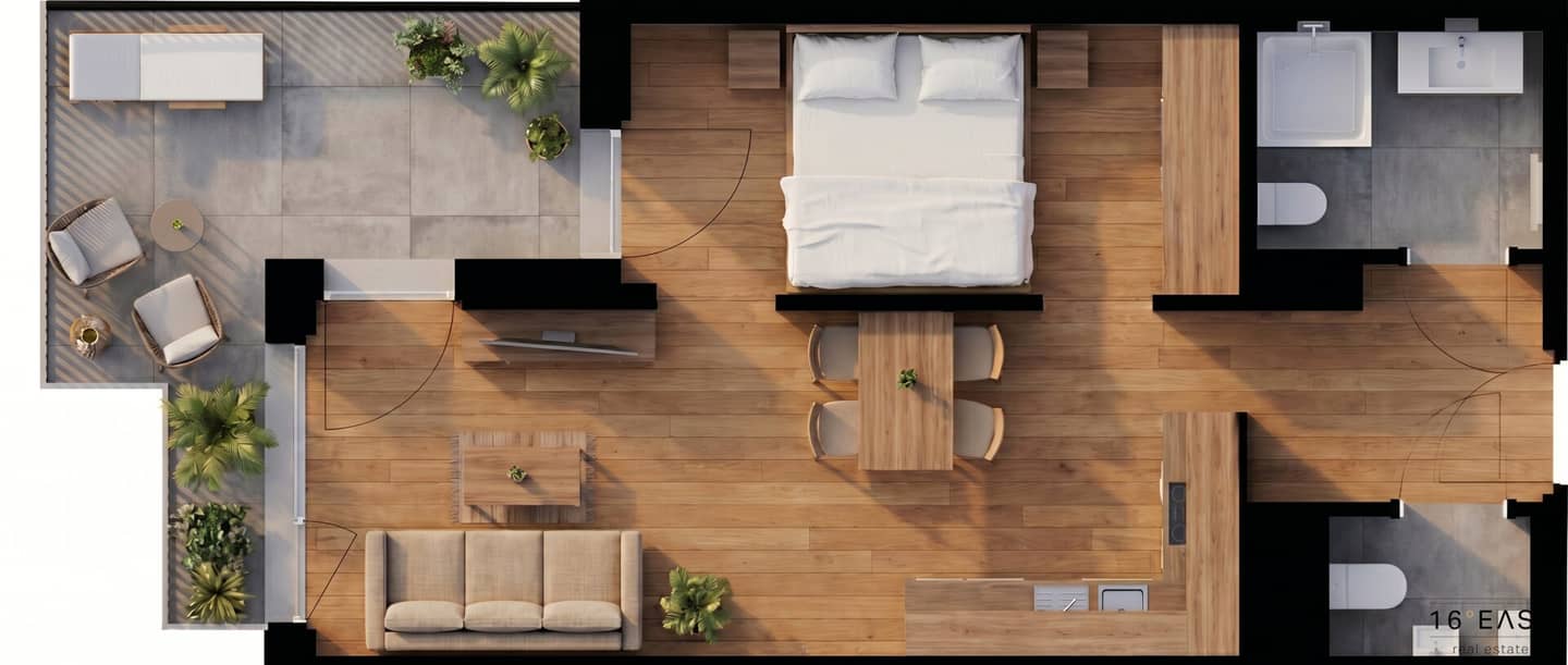 2-Zimmer-Neubau mit Balkon & Loggia | provisionsfrei für Käufer