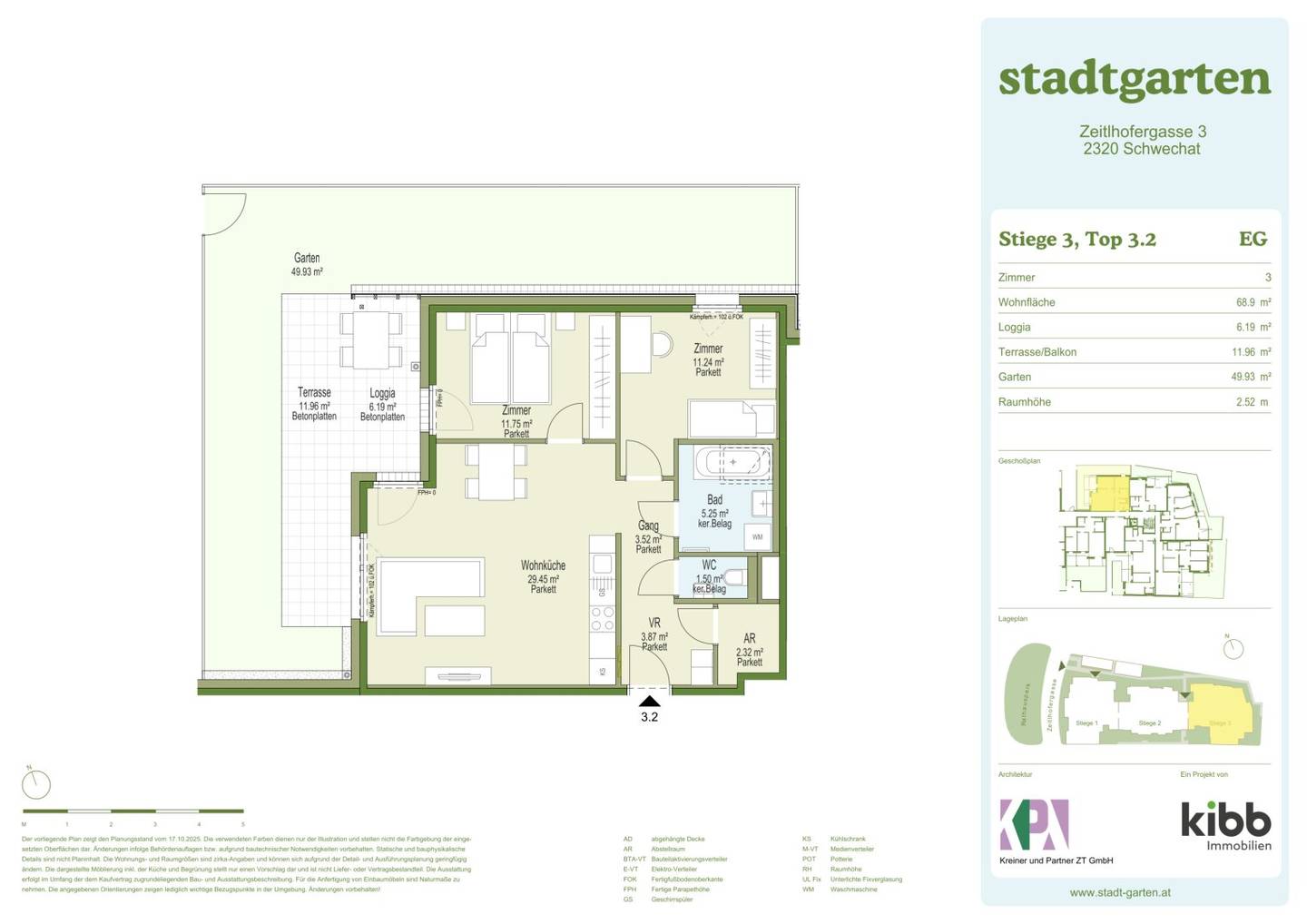 Stadtgarten. Eigentumswohnungen am Rathauspark Schwechat