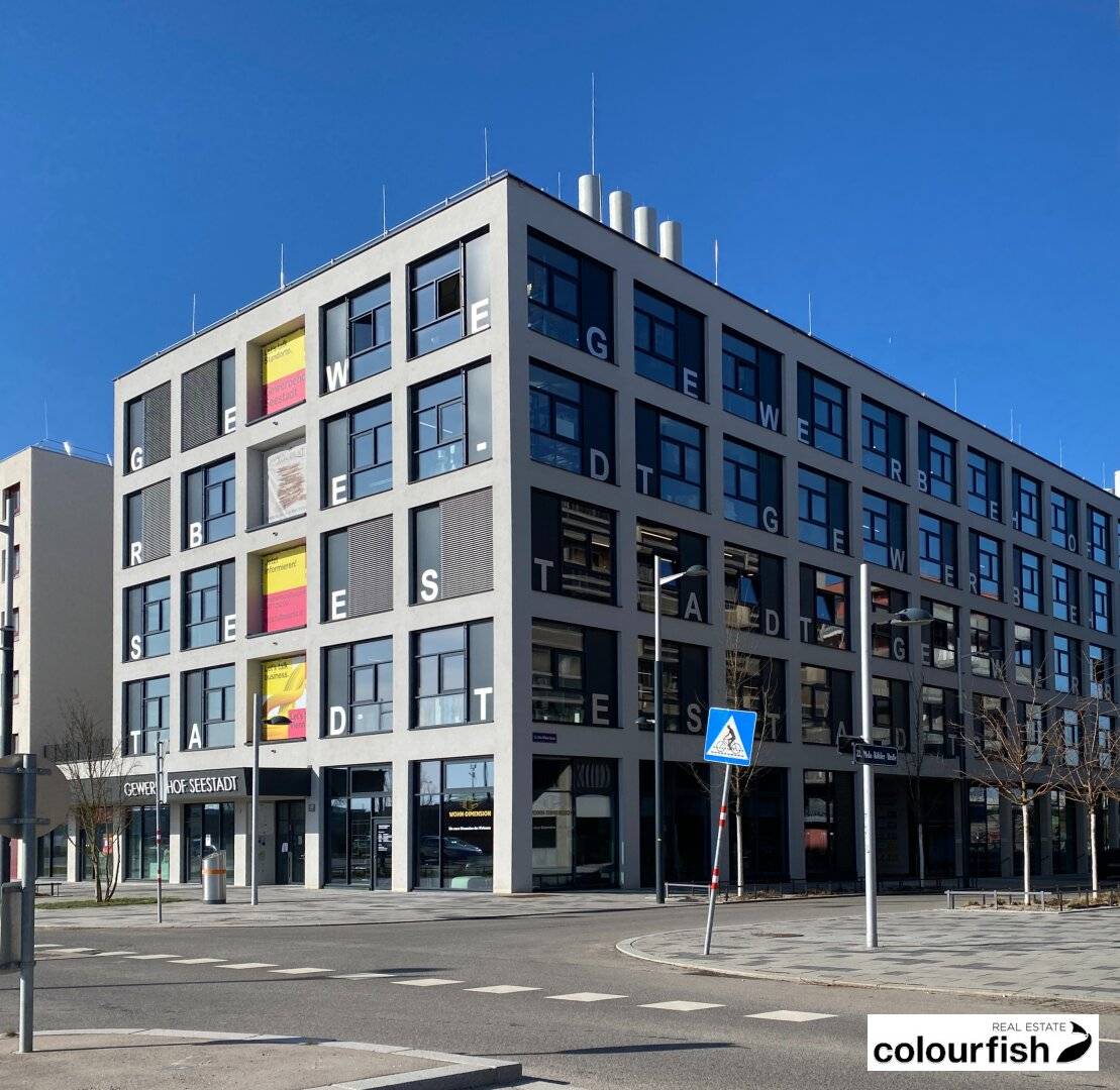 Attractive spaces in Gewerbehof Seestadt
