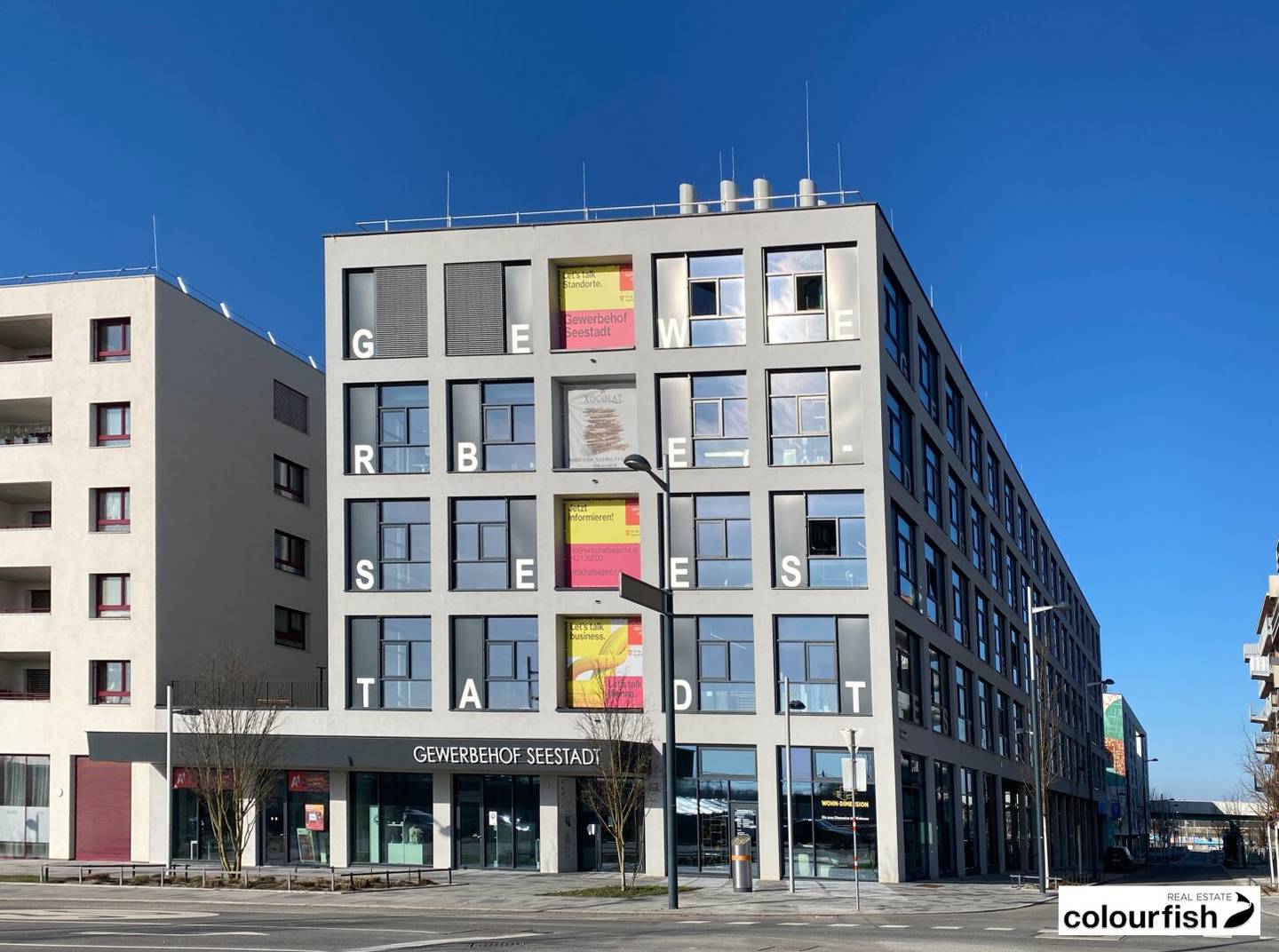 Attractive spaces in Gewerbehof Seestadt