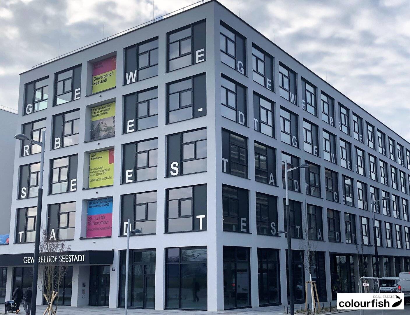 Attractive spaces in the Gewerbehof Seestadt