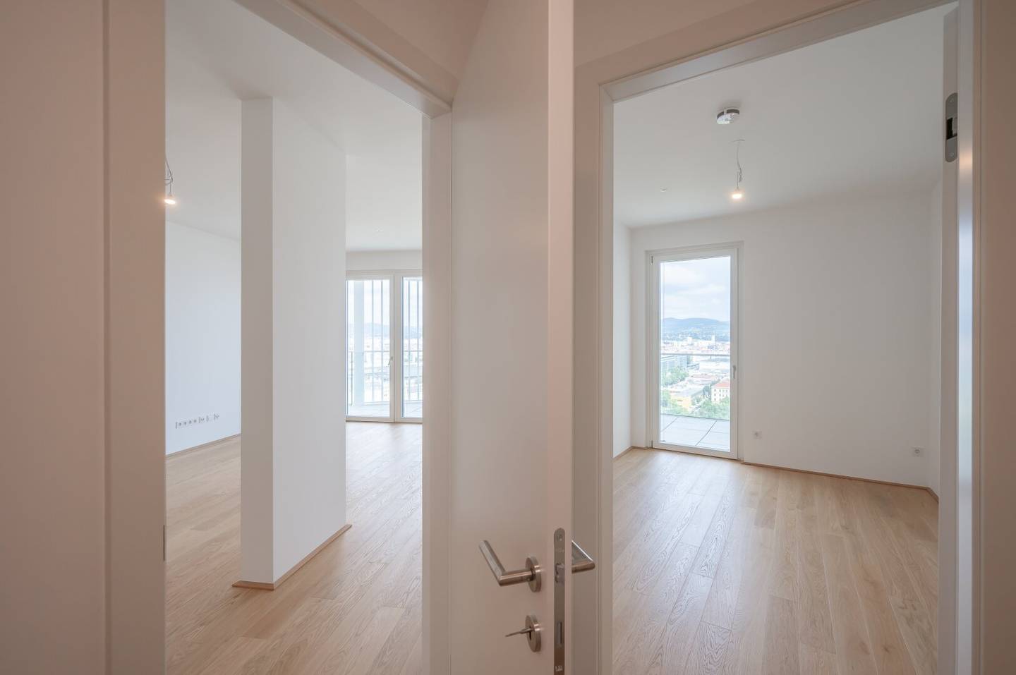 Dreamlike beautiful sunsets with far-reaching views - First occupancy at Nordbahnviertel! (T185)