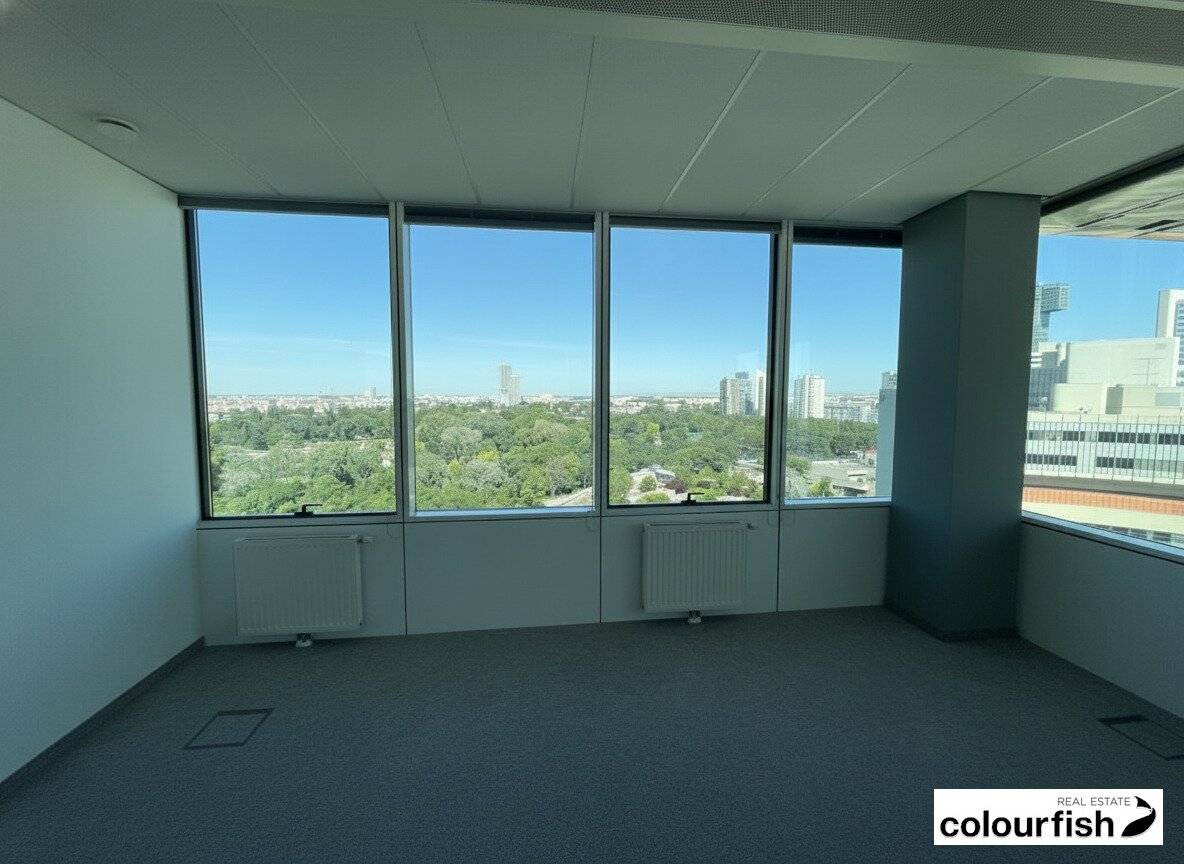 Modern office spaces in the Saturn Tower/Moderne Büroflächen im Saturn Tower? no the instruction says keep only proper names and translate descriptive words into English; We'll provide both correctly.