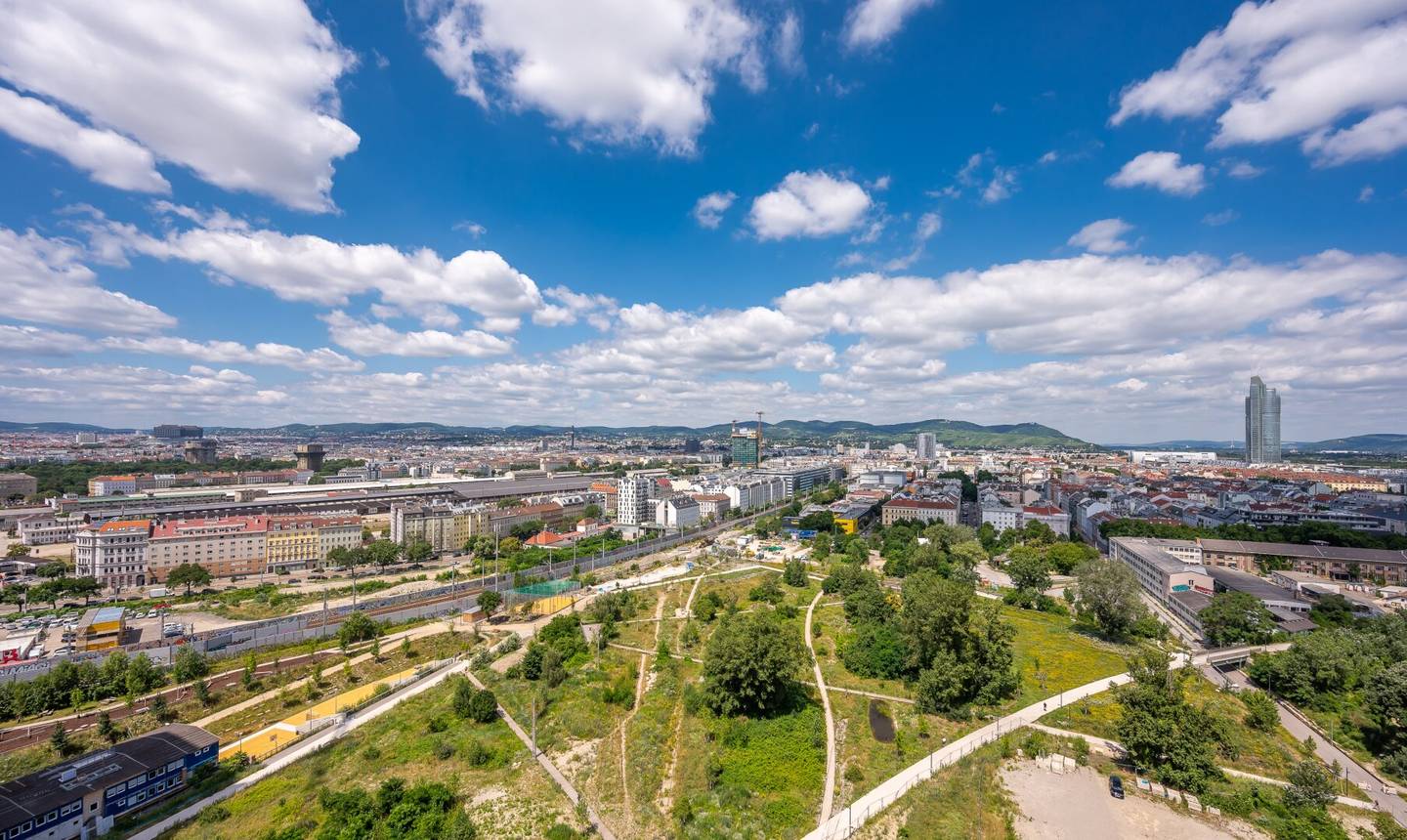 Sunnier panoramic view in the Nordbahnviertel Your property First occupancy (T191)